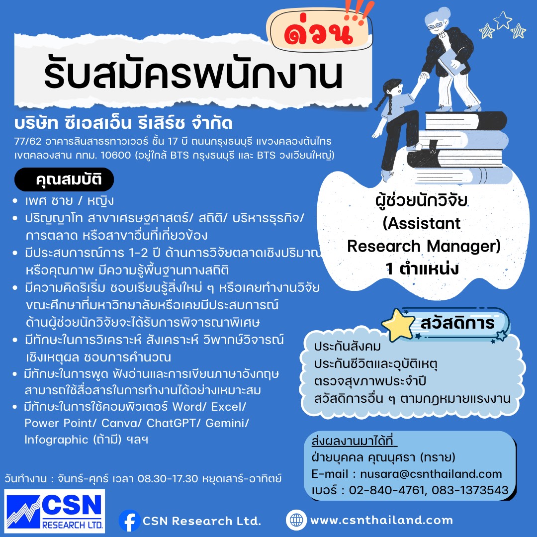 รับสมัครด่วน